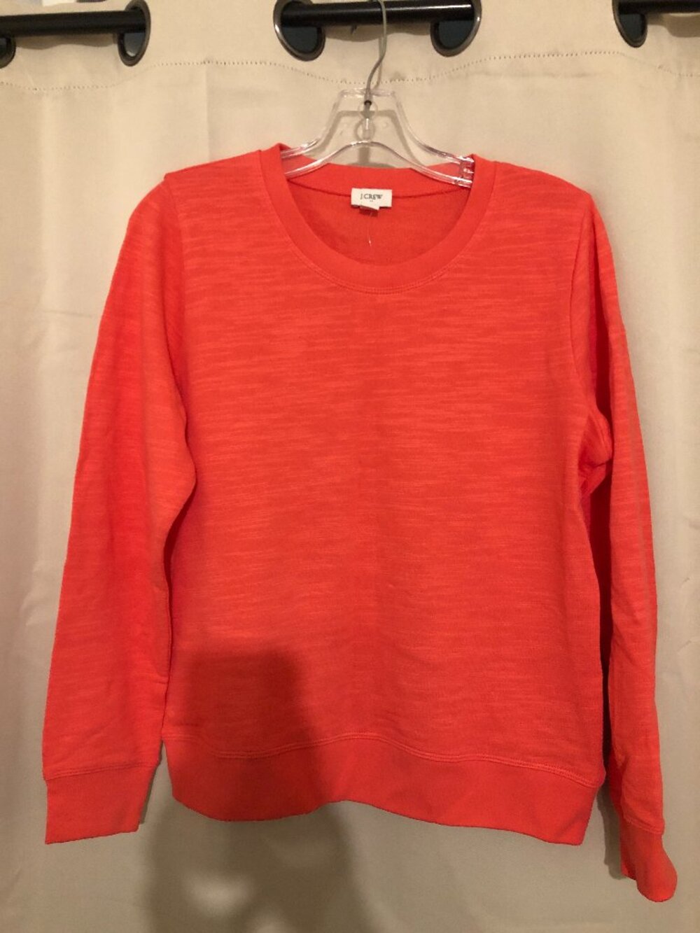 J Crew Cotton Sweater, Size Small, Coral Pink, NWT
